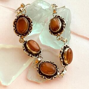 925 Silver Carnelian Bracelet